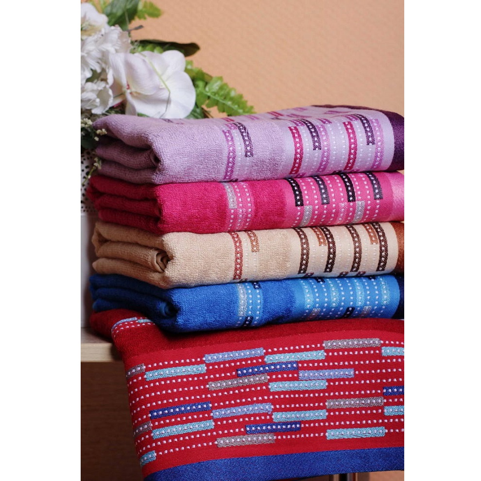 Махровое полотенце Штрихи фото