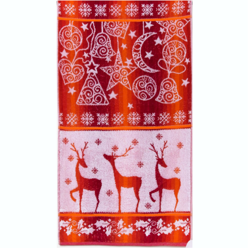 Махровое полотенце Дед Мороз 5358с фото