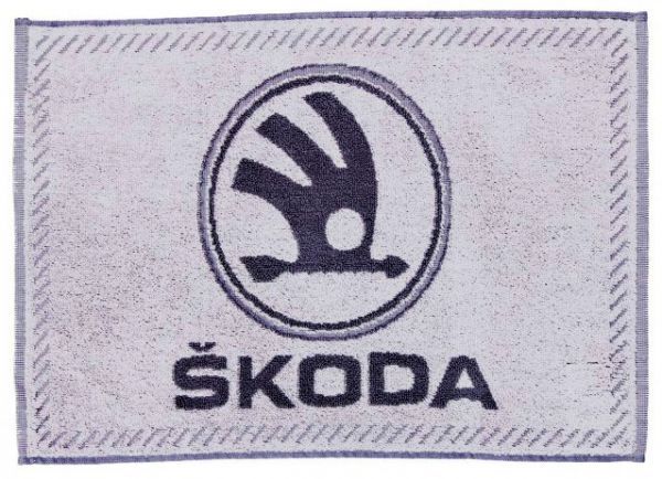 Махровое полотенце Марки машин Skoda 30*50 фото